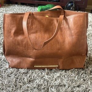 Steve Madden embossed brown tote
